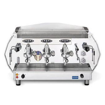 La Pavoni Diamate 3 Group Volumetric, Commercial Espresso Machine Gold