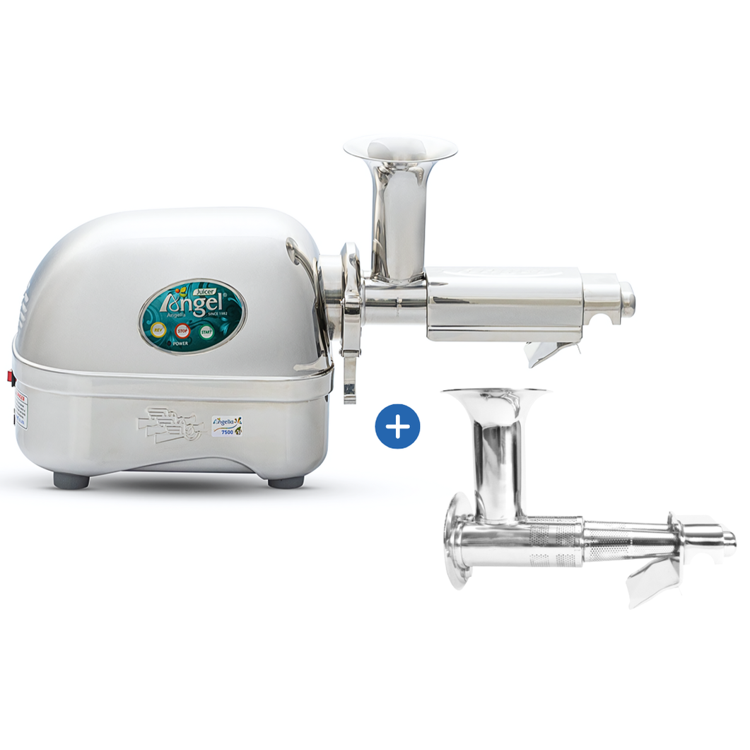 Angel 7500SFH Cold Press Slow Juicer w/ Soft Fruit Housing Filter
