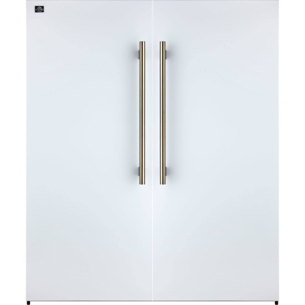 Forno Maderno 2-28-Inch Wide Convertible Refrigerator/Freezer in White, Decorative Trim, 27.2 cu.ft, 84-Inch High, ENERGY STAR Certified