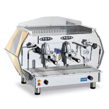 La Pavoni Diamate 2 Group Volumetric, Commercial Espresso Machine Gold