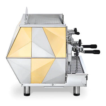 La Pavoni Diamate 2 Group Volumetric, Commercial Espresso Machine Gold