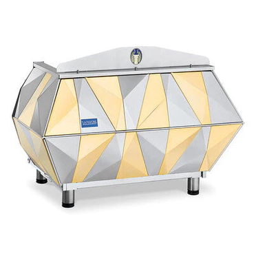 La Pavoni Diamate 2 Group Volumetric, Commercial Espresso Machine Gold