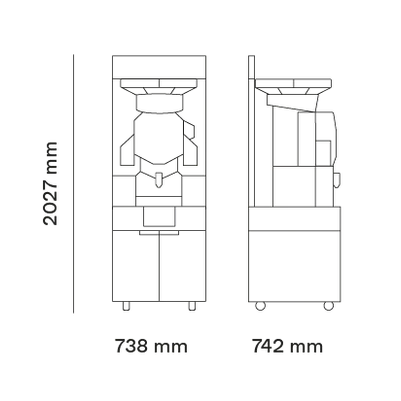 Zumex Speed Up All-in-One Juicer w/ Integrated Podium Slim in Black