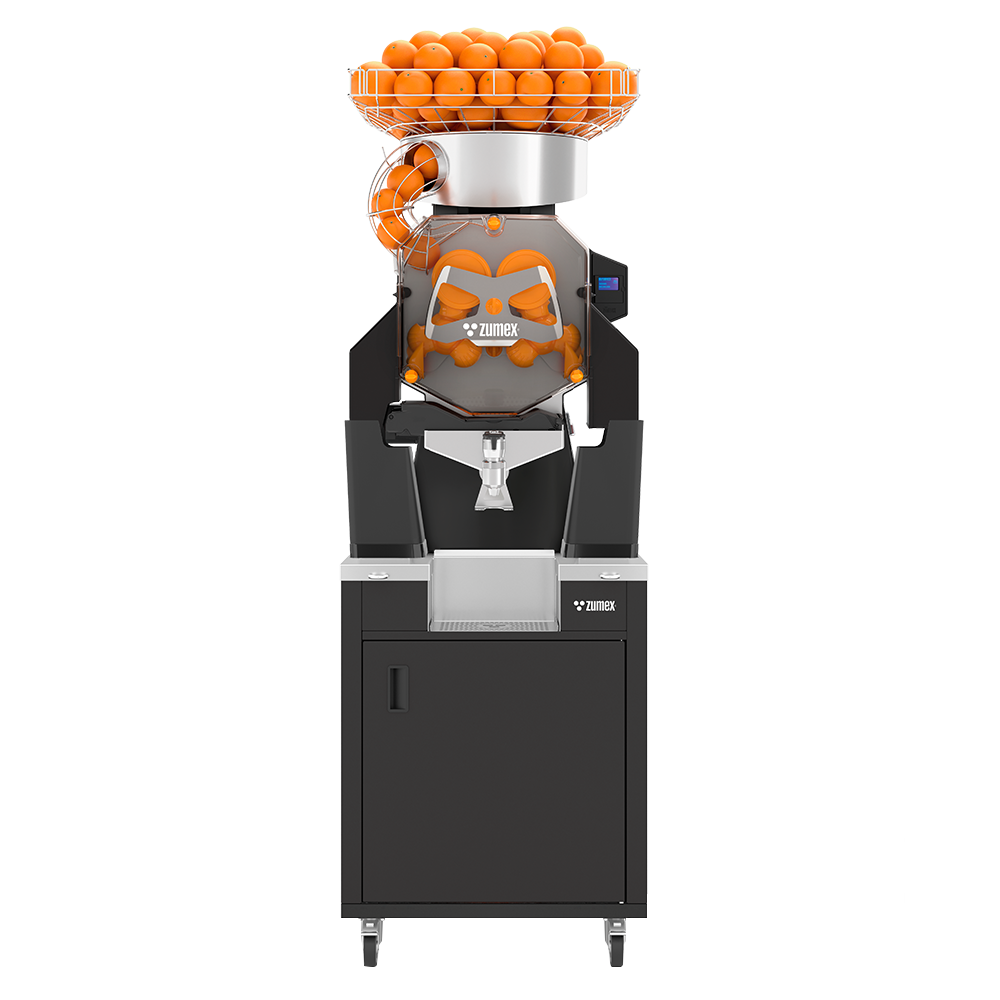 Zumex Speed S+ Plus All-in-One Slim Commercial Juicer w/ Integrated Podium in Black