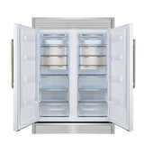 Forno Maderno 2-28-Inch Wide Convertible Refrigerator/Freezer in White, Decorative Trim, 27.2 cu.ft, 84-Inch High, ENERGY STAR Certified