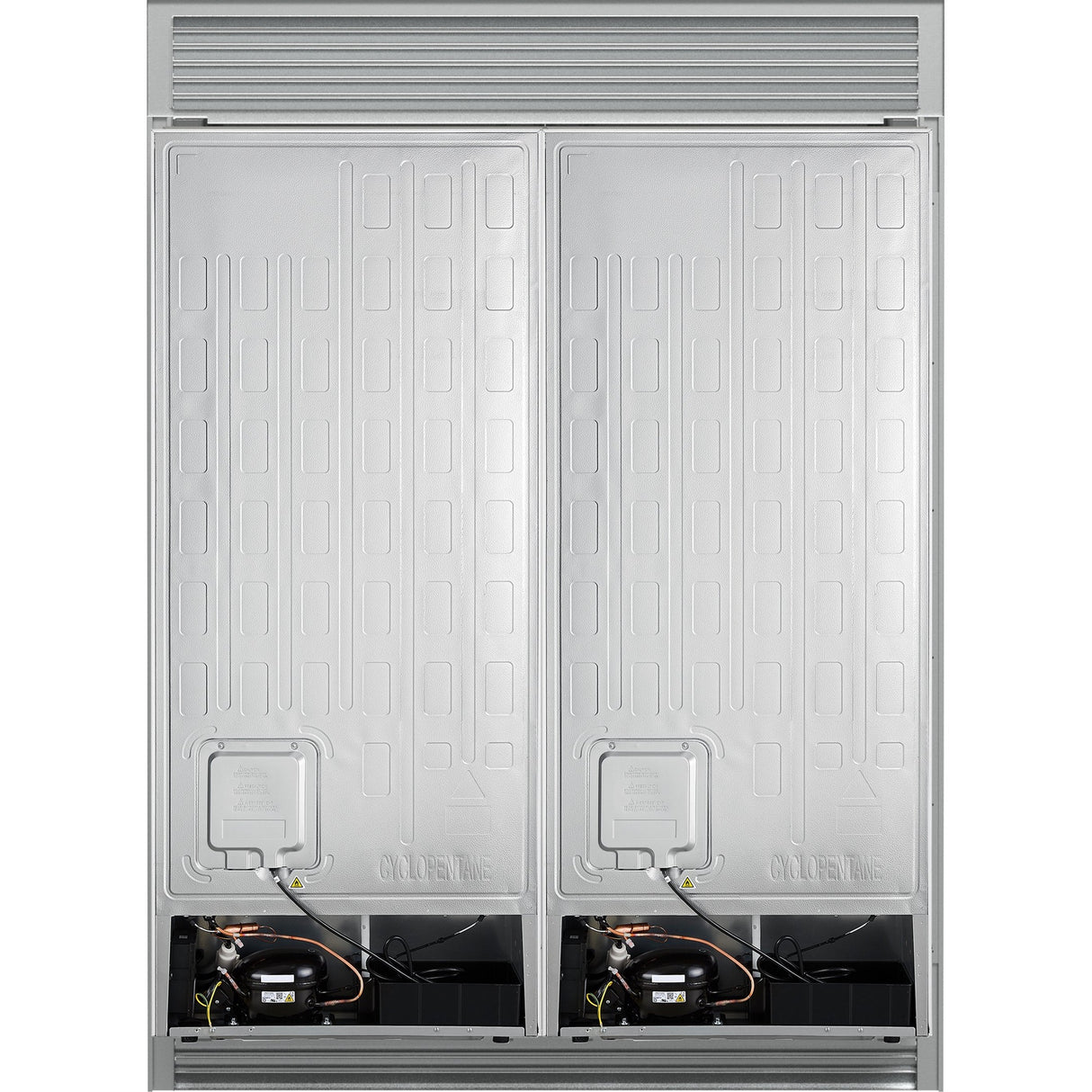 Forno Maderno 2-28-Inch Wide Convertible Refrigerator/Freezer in White, Decorative Trim, 27.2 cu.ft, 84-Inch High, ENERGY STAR Certified