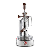 La Pavoni Europiccola Chrome with Wood 8 Cup Espresso Machine EPW-8