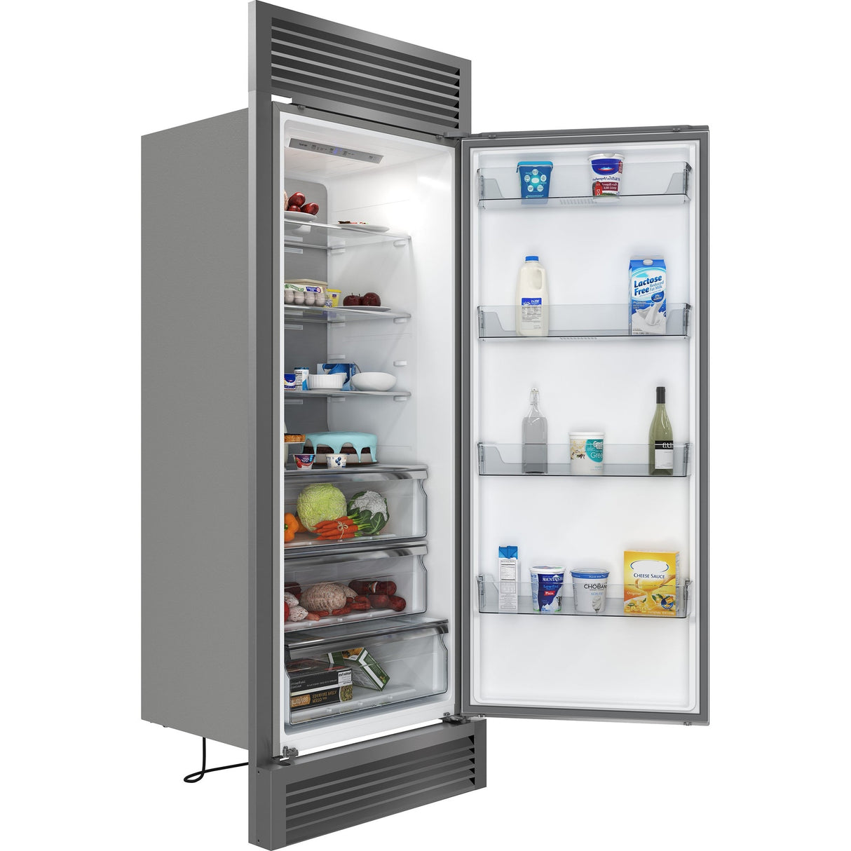 Forno Maderno 2-28-Inch Wide Convertible Refrigerator/Freezer, Decorative Trim, 27.2 cu.ft, 84-Inch High, ENERGY STAR Certified