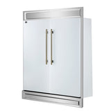 Forno Maderno 2-28-Inch Wide Convertible Refrigerator/Freezer in White, Decorative Trim, 27.2 cu.ft, 84-Inch High, ENERGY STAR Certified