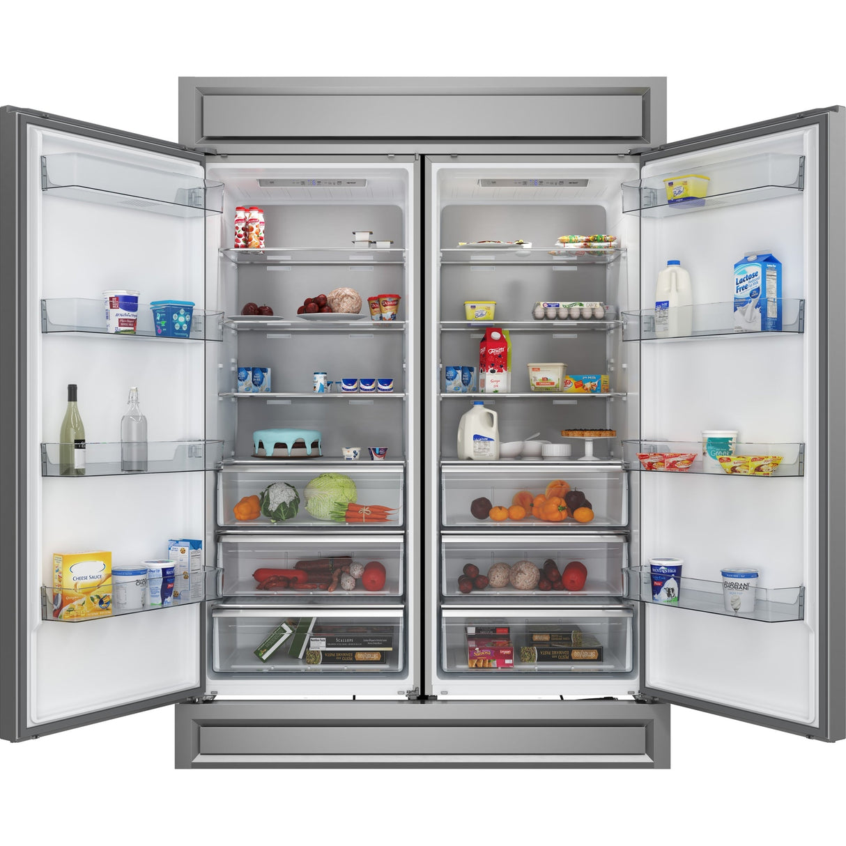 Forno Maderno 2-28-Inch Wide Convertible Refrigerator/Freezer, Decorative Trim, 27.2 cu.ft, 84-Inch High, ENERGY STAR Certified