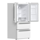 Forno Moena Espresso 36-Inch White French Door Refrigerator, 19.2 Cu. Ft., Frost-Free, Automatic Ice Maker, ENERGY STAR Certified