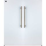 Forno Maderno 2-28-Inch Wide Convertible Refrigerator/Freezer in White, Decorative Trim, 27.2 cu.ft, 84-Inch High, ENERGY STAR Certified