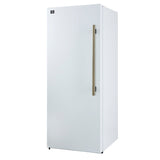 Forno Maderno 2-28-Inch Wide Convertible Refrigerator/Freezer in White, Decorative Trim, 27.2 cu.ft, 84-Inch High, ENERGY STAR Certified