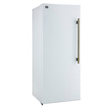 Forno Maderno 2-28-Inch Wide Convertible Refrigerator/Freezer in White, Decorative Trim, 27.2 cu.ft, 84-Inch High, ENERGY STAR Certified