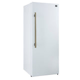 Forno Maderno 2-28-Inch Wide Convertible Refrigerator/Freezer in White, Decorative Trim, 27.2 cu.ft, 84-Inch High, ENERGY STAR Certified