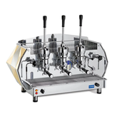La Pavoni Diamante Commercial Espresso Machine 3 Group Lever Gold