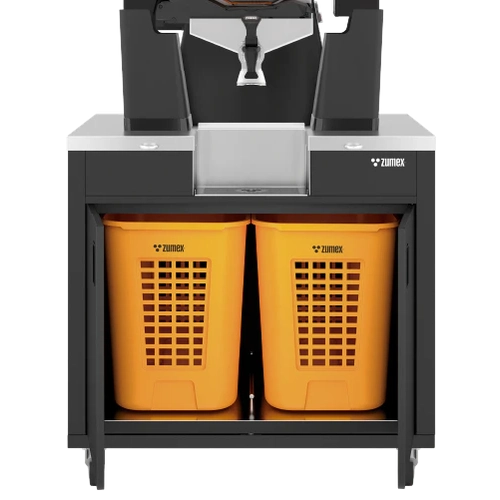 Zumex Speed Up All-in-One Wide Commercial Juicer w/ Integrated Podium in Black